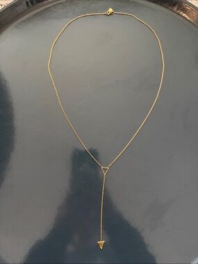 Gorjana Y-Style Triangle Pendant Necklace - Women Jewelry